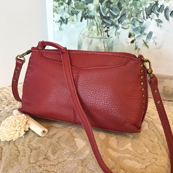 The Sak Handbags - The Sak Silverlake Studded Leather Crossbody Crimson Red, EUC